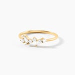 Bague Sparkle Or Jaune Oxyde De Zirconium - Bagues avec pierre Femme | Histoire d&rsquo;Or