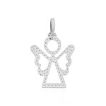 Pendentif Estrellita Ange Or Blanc - Pendentifs Communion Femme | Histoire d&rsquo;Or