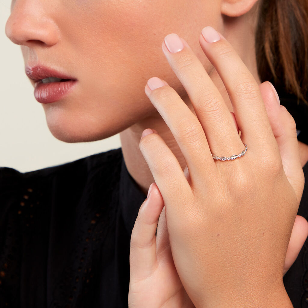 Bague Gypsiee Argent Blanc Oxyde De Zirconium - Bagues avec pierre Femme | Histoire d’Or