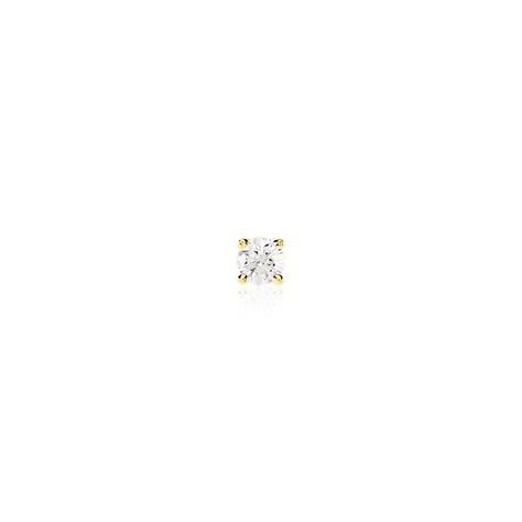 Boucle D'oreille Puce Unitaire Victoria Or Jaune Diamant - Clous d'oreilles Famille | Histoire d&rsquo;Or