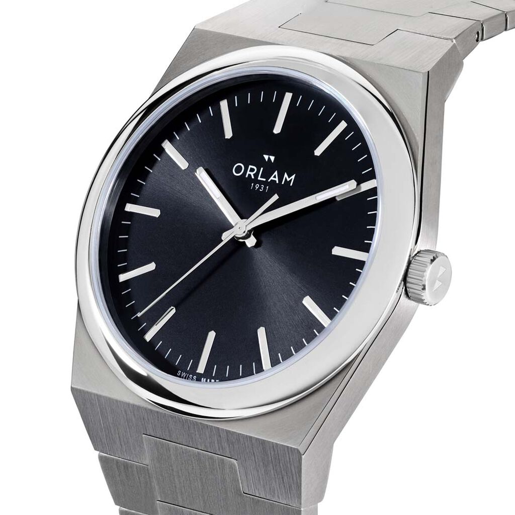 Montre Orlam Elan Noir - F&ecirc;te des p&egrave;res Homme | Histoire d&rsquo;Or