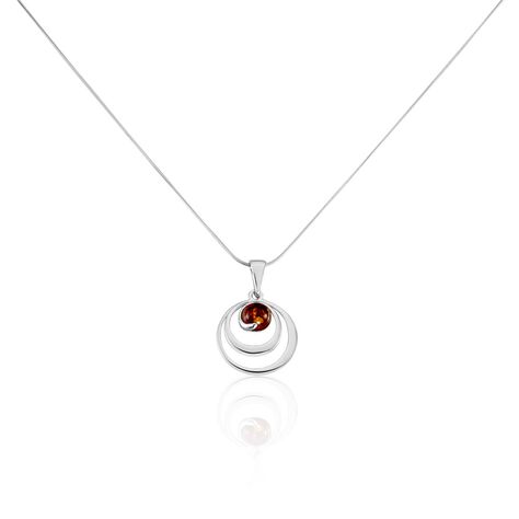 Collier Argent Blanc Alanna Ambre - Colliers fantaisie Femme | Histoire d’Or