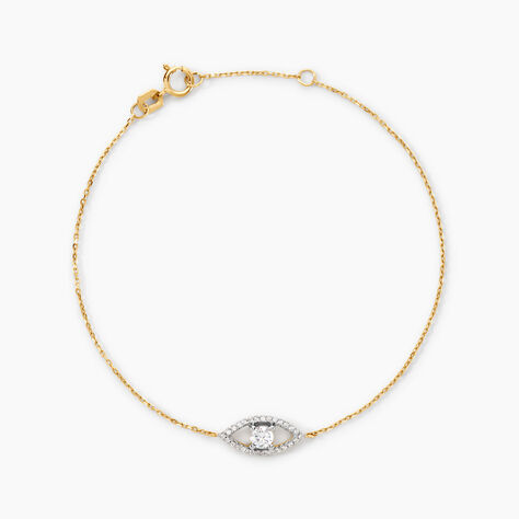 Bracelet Desiderio Or Jaune Oxyde De Zirconium - Bracelets Femme | Histoire d&rsquo;Or