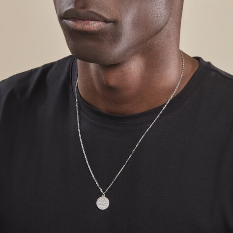 Collier Argent Blanc Hosni - Colliers Zodiaque Homme | Histoire d’Or