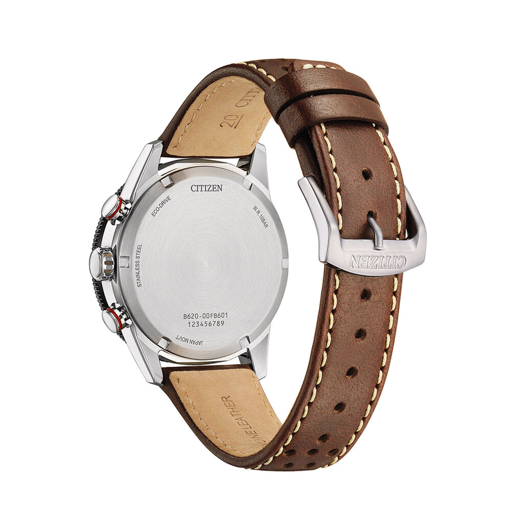 Montre Citizen Vintage Racing Blanc - Montres solaires Homme | Histoire d&rsquo;Or