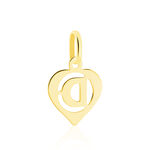 Pendentif Eudocie Coeur Lettre Or Jaune - Pendentifs Famille | Histoire d&rsquo;Or