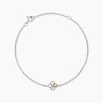 Bracelet Or Jaune Argent Blanc Oxyde De Zirconium - Bracelets Femme | Histoire d&rsquo;Or