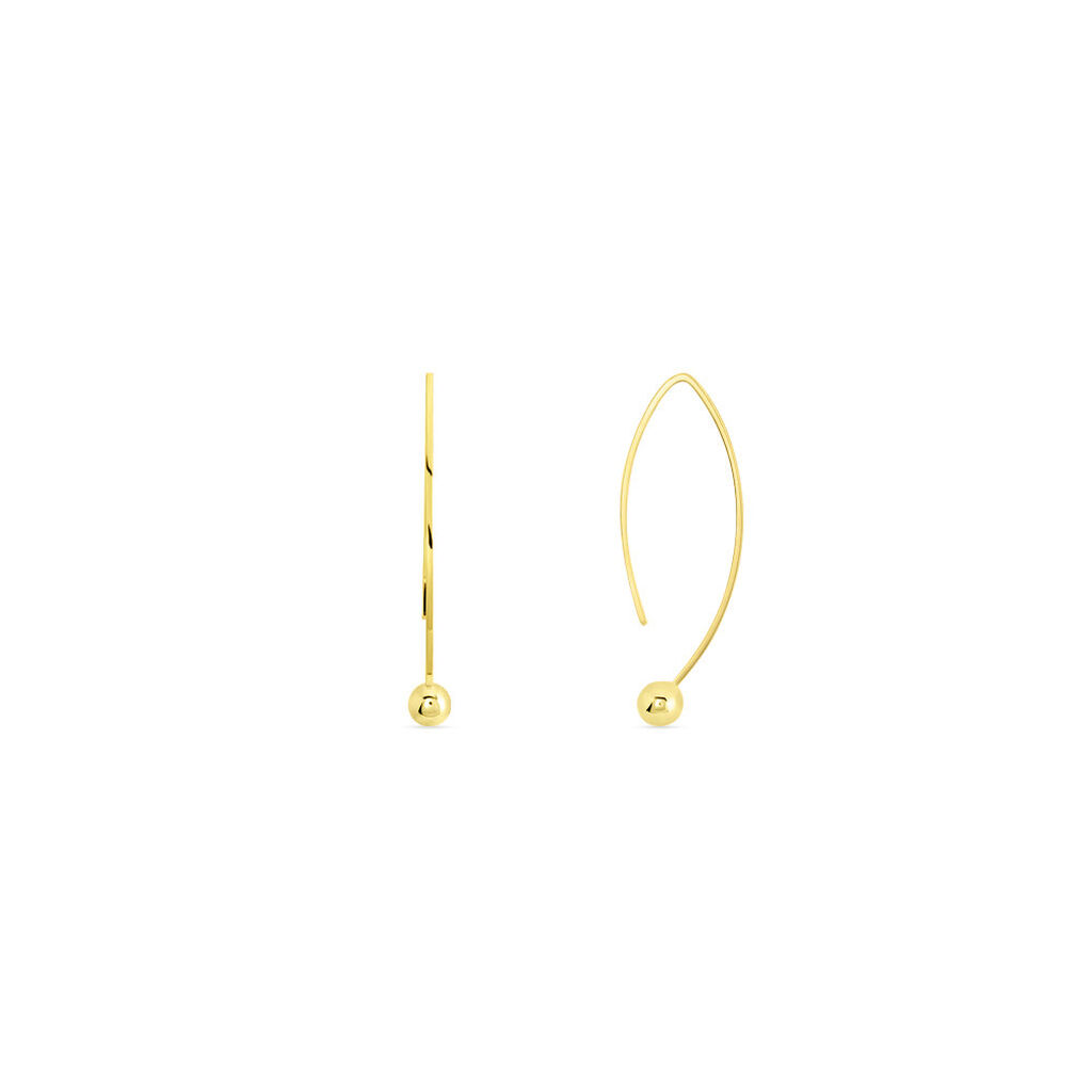 Créoles Helle Amande Or Jaune - Boucles d'oreilles créoles Femme | Histoire d’Or