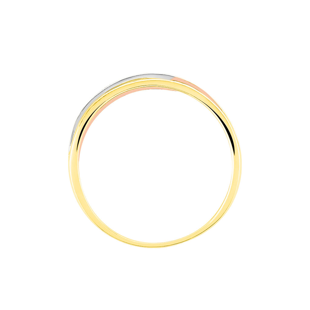 Bague Baliatina Or Tricolore Diamant - Bagues avec pierre Femme | Histoire d’Or