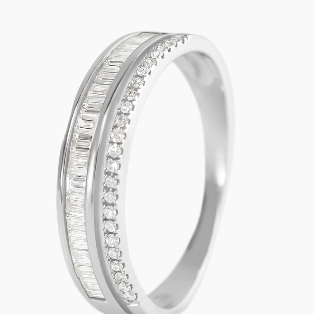 Bague Constance Or Blanc Diamant - Bijoux Femme | Histoire d&rsquo;Or