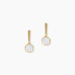 Bijoux D'Oreilles Gale Argent Dor&eacute; A L'Or 750/1000 Oxyde De Zirconium - Boucles d'oreilles fantaisie Femme | Histoire d&rsquo;Or