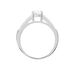Bague Solitaire Maelline Argent Blanc Oxyde De Zirconium