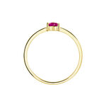 Bague Lissounia Or Jaune Rubis - Bagues solitaires Femme | Histoire d&rsquo;Or