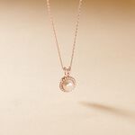 Collier Olivia Argent Rose Perle De Culture Et Oxyde De Zirconium - Colliers fantaisie Femme | Histoire d&rsquo;Or