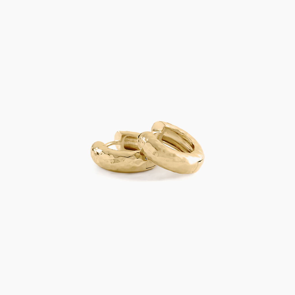 Créoles Ariane Plaqué Or Jaune - Boucles d'oreilles créoles Femme | Histoire d’Or