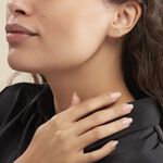 Boucles D'oreilles Pendantes Edmee Cercle Or Jaune Oxyde De Zirconium - Boucles d'oreilles pendantes Femme | Histoire d&rsquo;Or