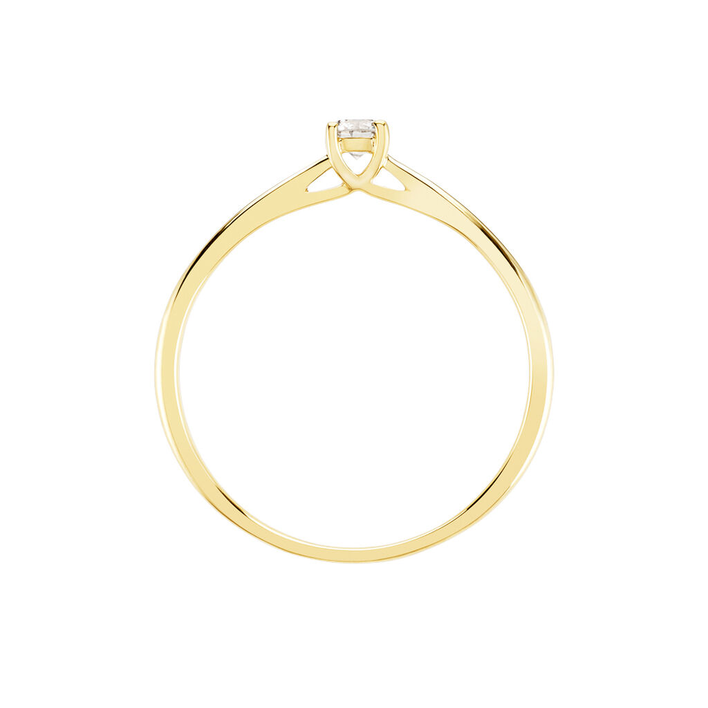Bague Solitaire One Or Jaune Diamant - Bagues solitaires Femme | Histoire d&rsquo;Or
