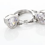Cr&eacute;oles Argent Blanc Dahud Oxydes De Zirconium - Boucles d'oreilles cr&eacute;oles Femme | Histoire d&rsquo;Or