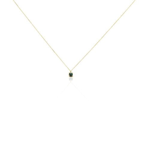 Collier Campsis Or Jaune Malachite - Colliers Femme | Histoire d’Or