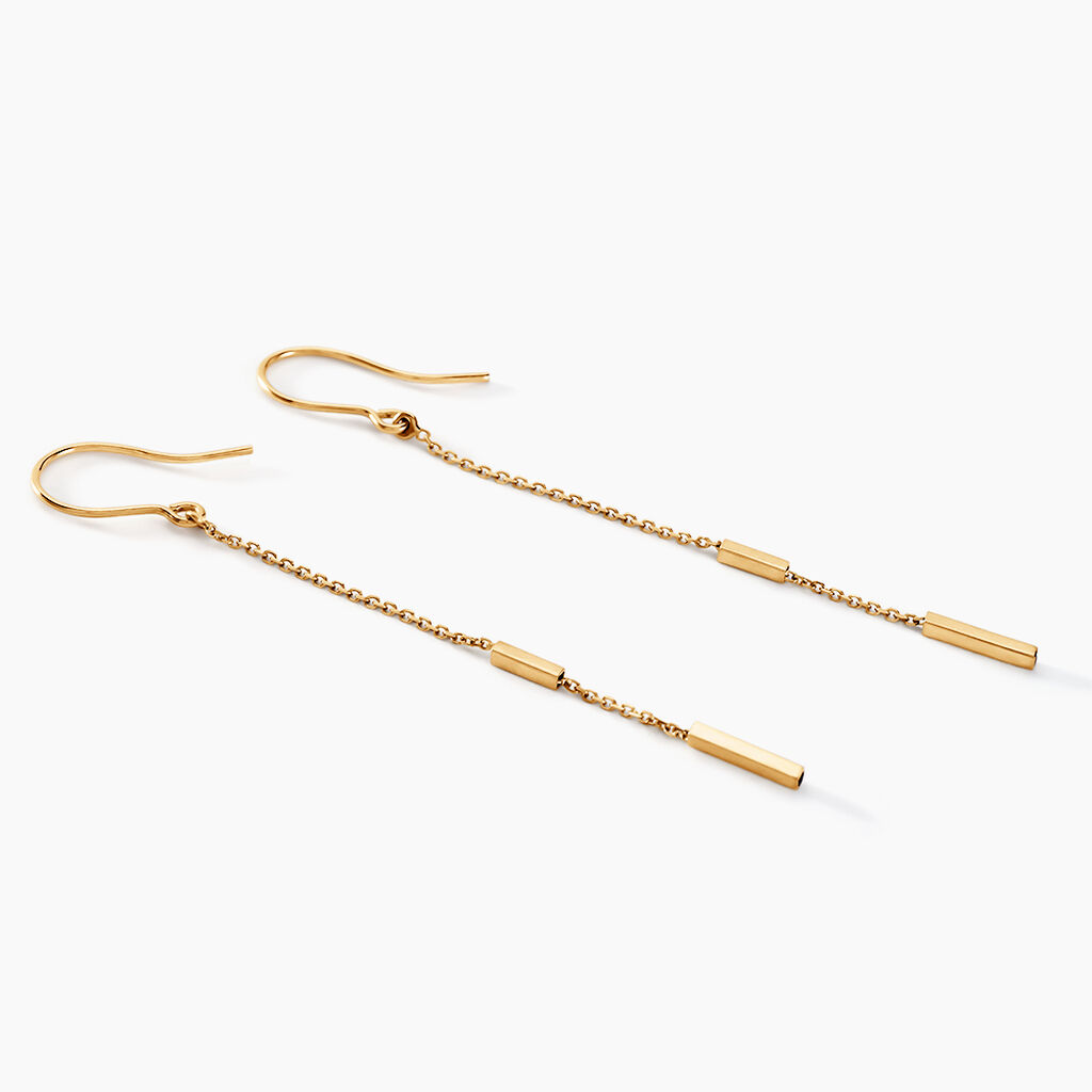 Boucles D'oreilles Pendantes Rain Or Jaune - Boucles d'oreilles pendantes Femme | Histoire d’Or