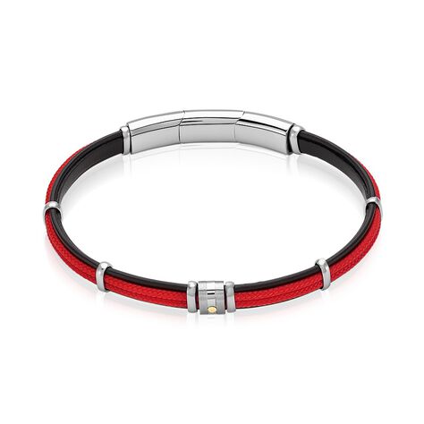 Bracelet Jourdan Cuir Noir - Bracelets Homme | Histoire d’Or