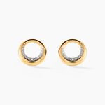 Boucles D'oreilles Puces Batoul Or Jaune Diamant - Clous d'oreilles Femme | Histoire d&rsquo;Or