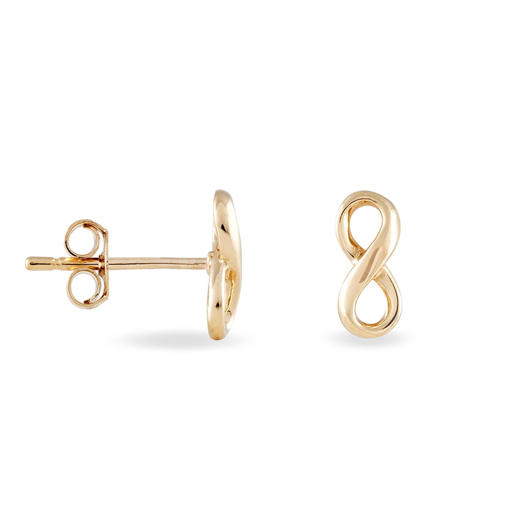 Boucles D'oreilles Puces Ajna Plaqué Or Jaune - Boucles d'oreilles fantaisie Femme | Histoire d’Or
