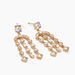 Boucles D'oreilles Pendantes Gold Chandelier Plaqué Or Oxyde Zirconium - Boucles d'oreilles pendantes Femme | Histoire d’Or
