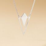 Collier Tylee Argent Blanc - Colliers fantaisie Femme | Histoire d&rsquo;Or
