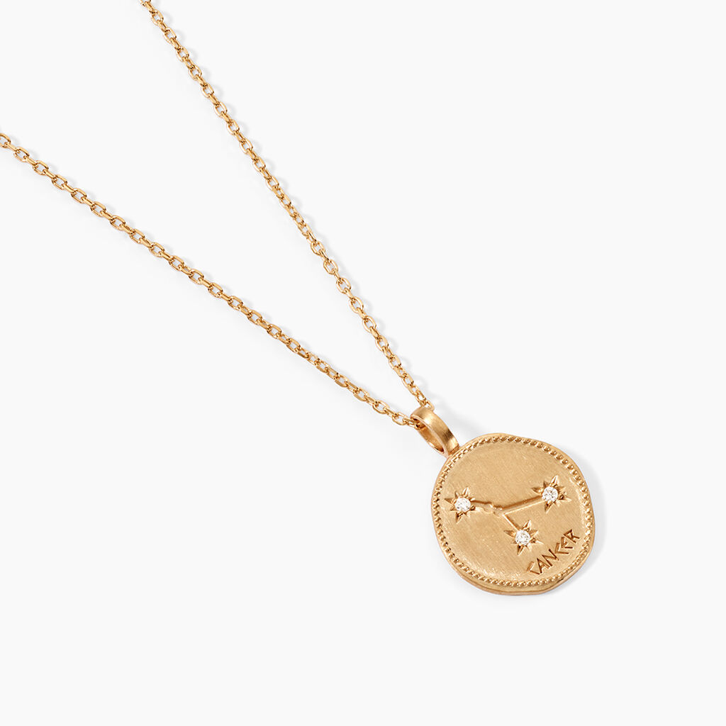 Collier Iago Plaqu&eacute; Or Oxydes De Zirconium - Colliers Zodiaque Femme | Histoire d&rsquo;Or