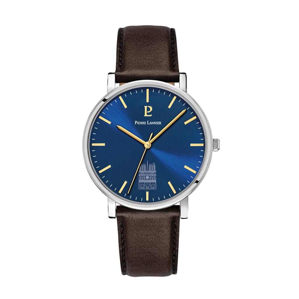 Montre Pierre Lannier Coeur Battant Bleu - Montres Homme | Histoire d’Or