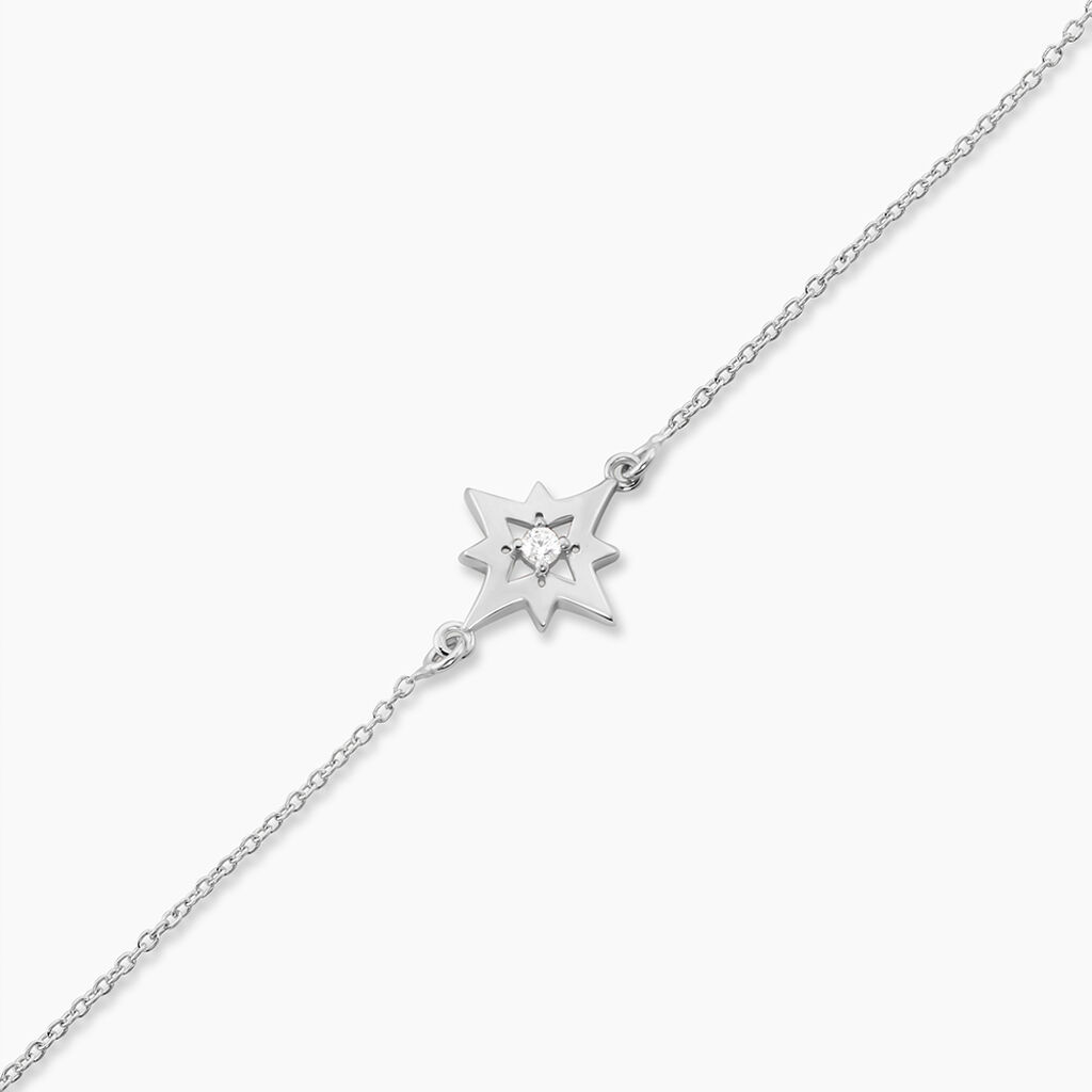 Bracelet Beverlie Argent Blanc Oxyde De Zirconium - Bracelets Femme | Histoire d’Or