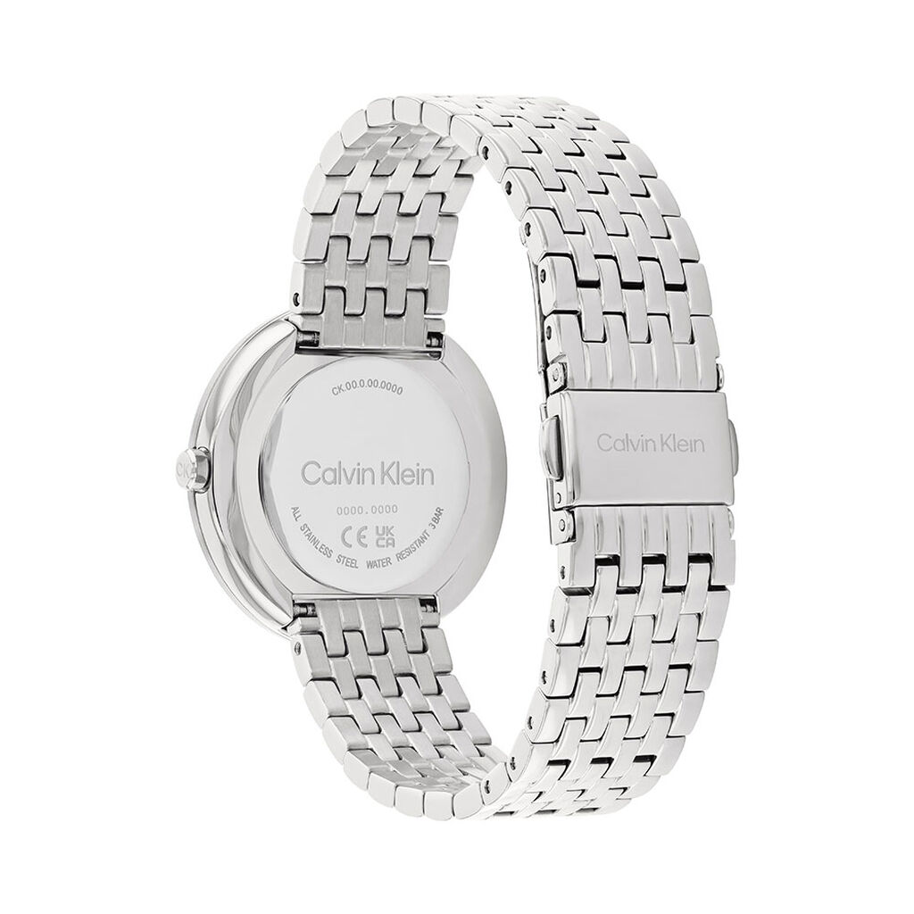 Montre Calvin Klein Twisted Bezel Gris - Id&eacute;es cadeaux Femme | Histoire d&rsquo;Or