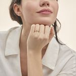 Bague Nelle Or Jaune Diamant - Bagues avec pierre Femme | Histoire d&rsquo;Or