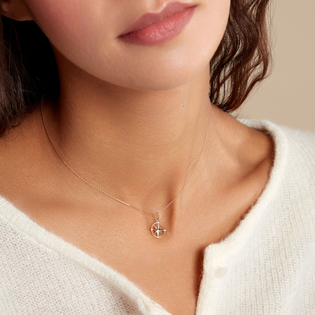 Pendentif Bethania Or Jaune Oxyde De Zirconium - Pendentifs Femme | Histoire d’Or