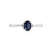 Bague Lea Or Blanc Saphir Et Diamant - Bagues solitaires Femme | Histoire d’Or