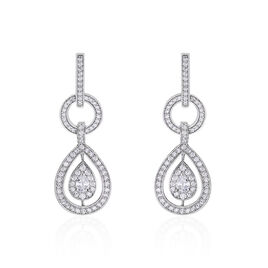 Boucles D'oreilles Pendantes Edward Argent Blanc Oxyde De Zirconium - Boucles d'oreilles pendantes Femme | Histoire d’Or