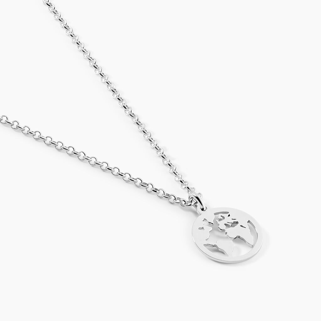 Collier Argent Blanc Colombina - Ras de cou Femme | Histoire d&rsquo;Or