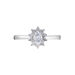 Bague Or Blanc Mysie Diamants Synthétiques - Bagues solitaires Femme | Histoire d’Or