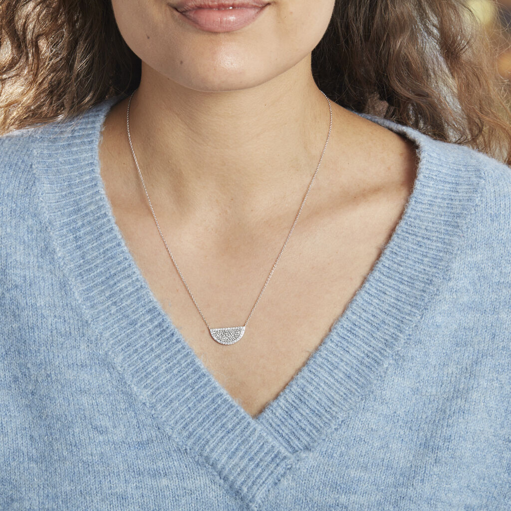 Collier Argent Brieuc Oxyde - Colliers fantaisie Femme | Histoire d’Or