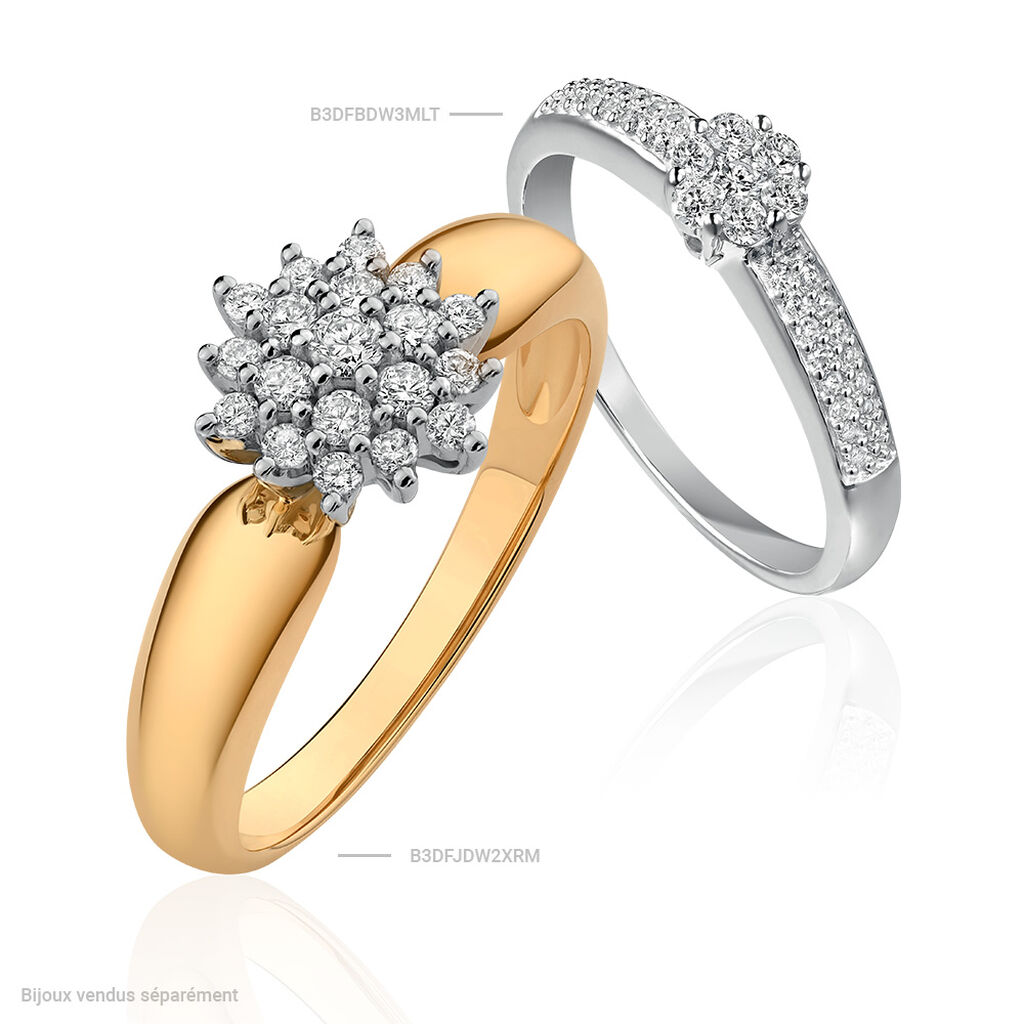 Bague Rasha Or Jaune Diamant - Bagues avec pierre Femme | Histoire d’Or