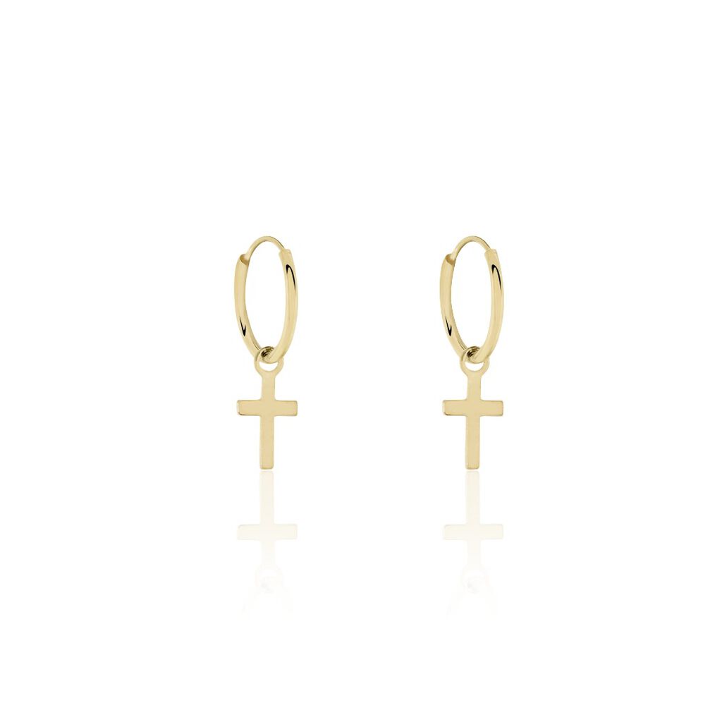 Creoles Plaque Or - Boucles d'oreilles créoles Femme | Histoire d’Or