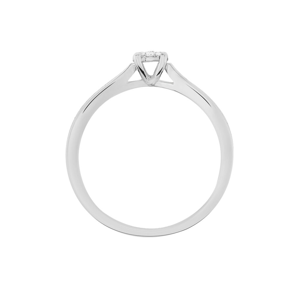 Bague Celia Or Blanc Diamant - Bagues solitaires Femme | Histoire d’Or