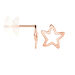 Boucles D'oreilles Puces Alphonsine Etoile De Mer Or Rose - Clous d'oreilles Femme | Histoire d’Or