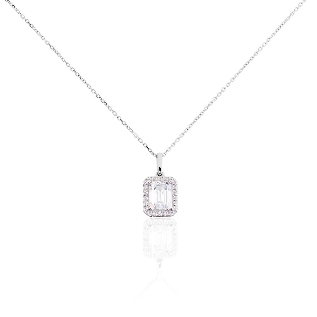 Collier Or Blanc Goulven Oxyde De Zirconium