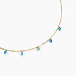 Collier Myosothis Plaqu&eacute; Or Pierres - Colliers fantaisie Femme | Histoire d&rsquo;Or