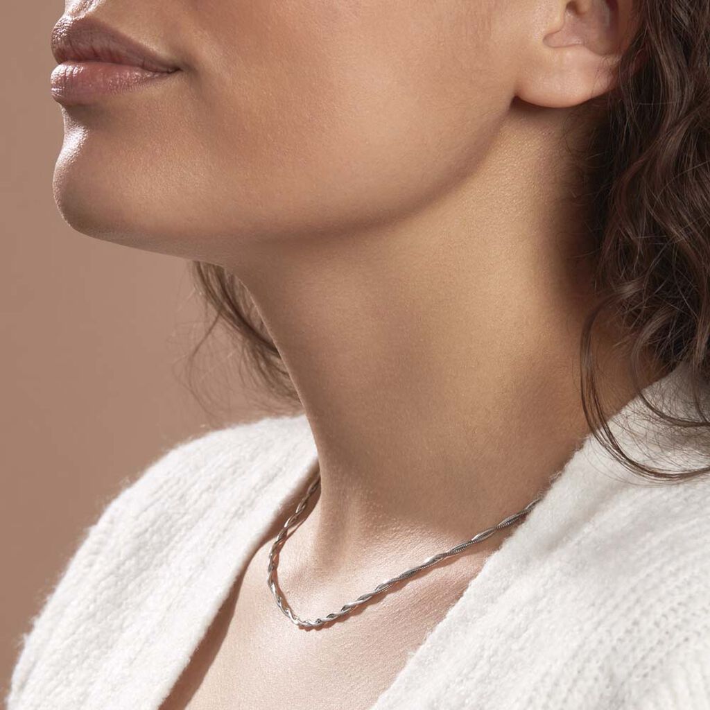 Collier Ciel Argent Blanc - Chaines Femme | Histoire d’Or
