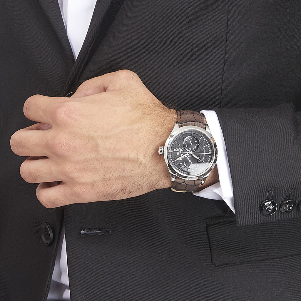 Montre Festina Retro Noir - Montres Homme | Histoire d’Or