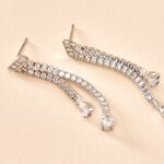 Boucles D'oreilles Pendantes Isalis Argent Blanc Oxyde De Zirconium - Boucles d'oreilles fantaisie Femme | Histoire d&rsquo;Or