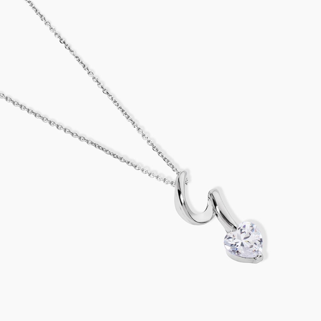 Collier Amayes Argent Blanc Oxyde De Zirconium - F&ecirc;te des m&egrave;res Femme | Histoire d&rsquo;Or